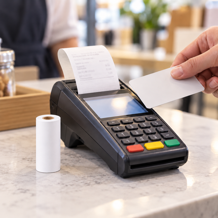 EC-Cash Thermorolle am Kartenterminal