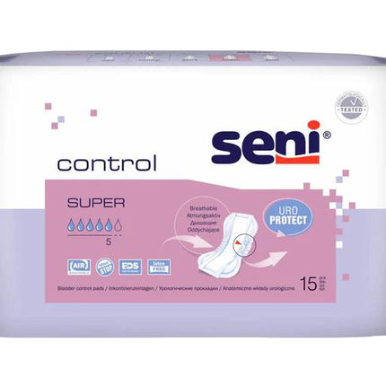 Seni Control, Einlagen Größe Super 15er Pack