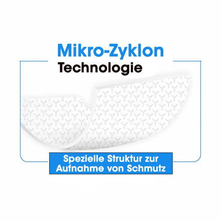 Mikro-Zyklon Technologie für Bodentücher blaue Verpackung