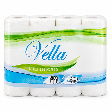 Vella Küchenrolle 3-lagig im 4er-Pack