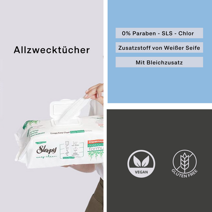 Sleepy Allzweckreinigungstücher Easy Clean Blau - Bleichzusatz