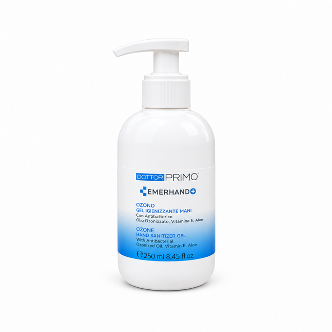 Handreinigungsgel 250 ml – mit ozonisiertem Öl, Aloe & Vitamin E | DottorPrimo