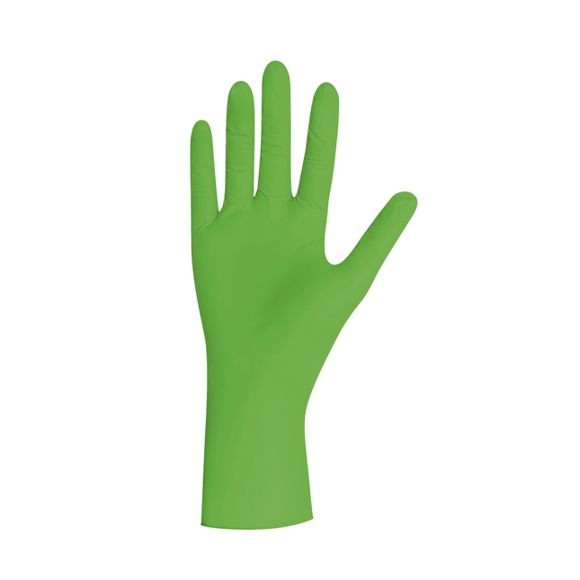 Unigloves Lime Pearl Nitrilhandschuh in Grün – robuster Einmalhandschuh für professionelle Anwendungen