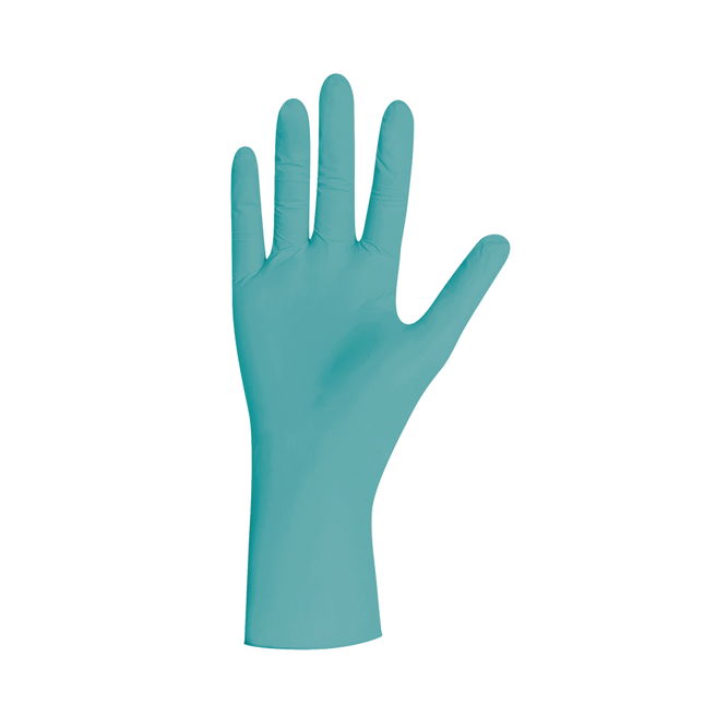 Unigloves Opal Pearl Nitrilhandschuh in Türkis – Einweghandschuh, latexfrei und puderfrei, freigestelltes Produktbild